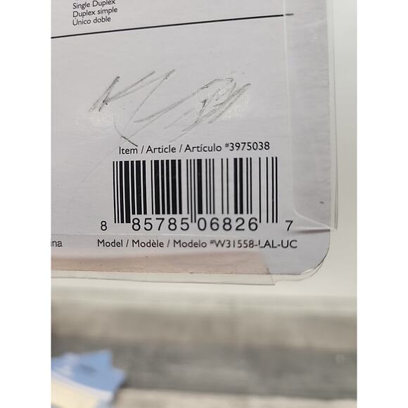 Brainerd Single Duplex Architectural Outlet Cover Light Almond 4Pack [48] - Picture 9 of 10